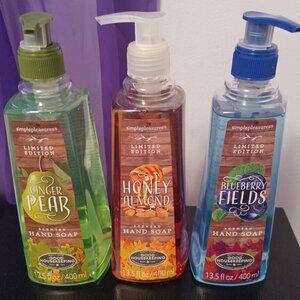 3 New Limited Edition Simple Pleasures Better Homes & Gardens Hand Soap 13.5 FL